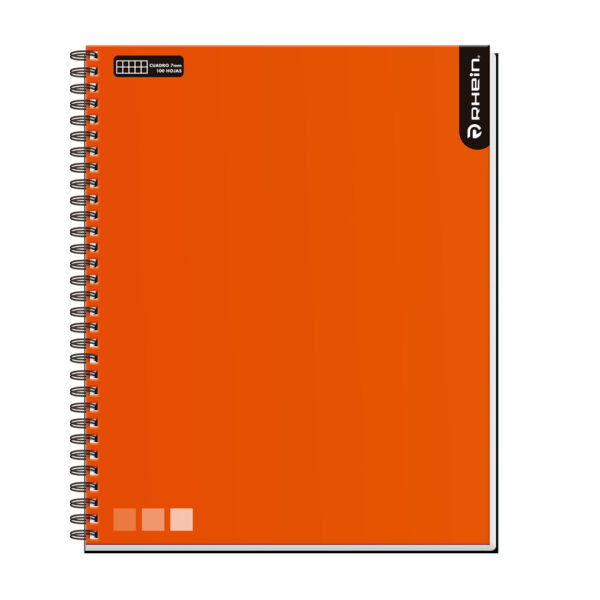CUADERNO RHEIN UNIV ONE COLOR 100 HOJAS 7MM NARANJO